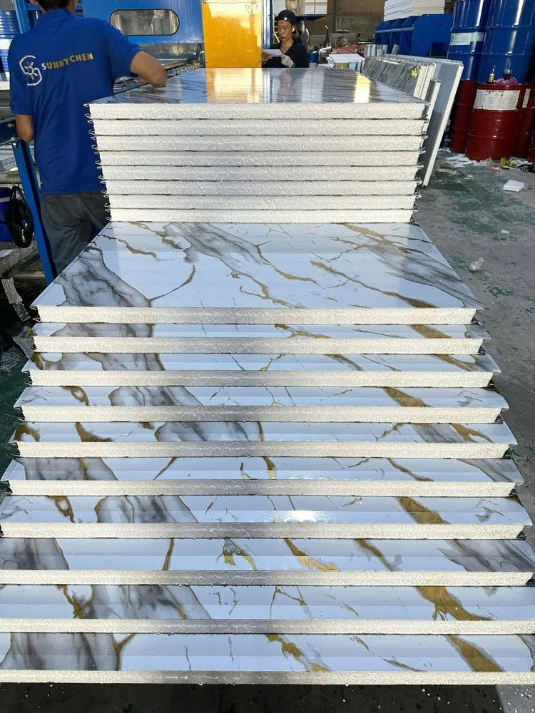 Tấm Panel EPS bề mặt vân đá tại xưởng Newstar